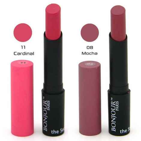Buy Bonjour Paris Super-Matt Lipstick - Pink Blush Combo (3.5 g x 2 pcs combo) - Purplle