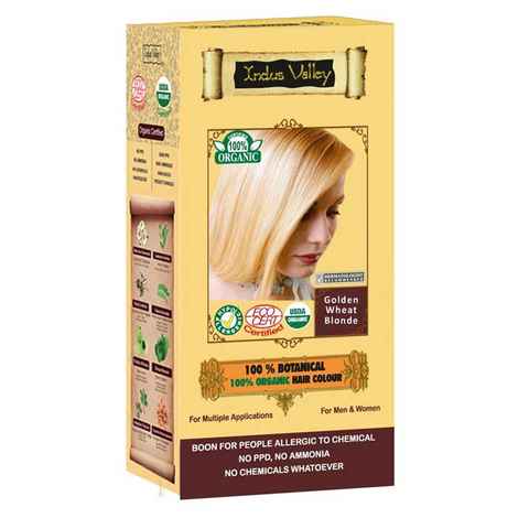 Buy Indus Valley 100% Botanical Organic Healthier Hair Colour Golden Wheat Blonde (182 g) - Purplle