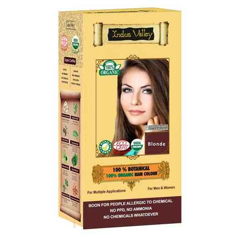 Buy Indus Valley 100% Botanical Organic Healthier Hair Colour Blonde (182 g) - Purplle
