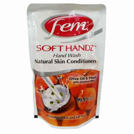 Buy Fem Soft Handz Soap New Peach-T (185 ml) - Purplle
