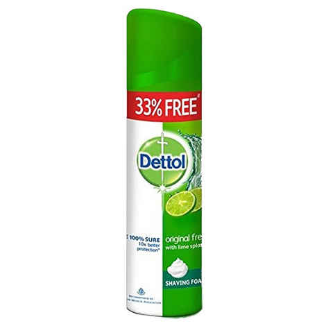 Buy Dettol Original Fresh Shaving Foam (200 g) - Purplle