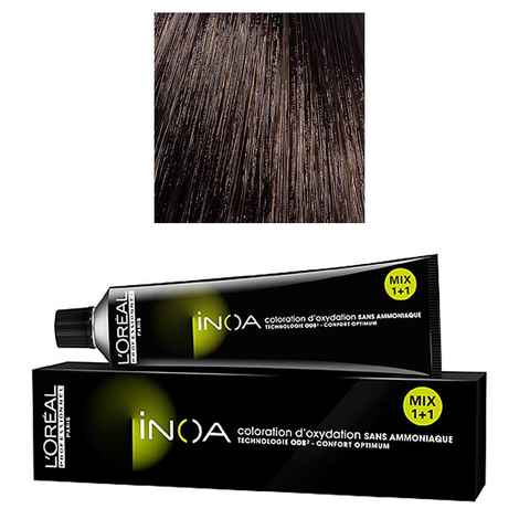 L'Oreal Professionnel Ammonia Free Permanent Color INOA- 4.3 (Golden Brown) (60 g)