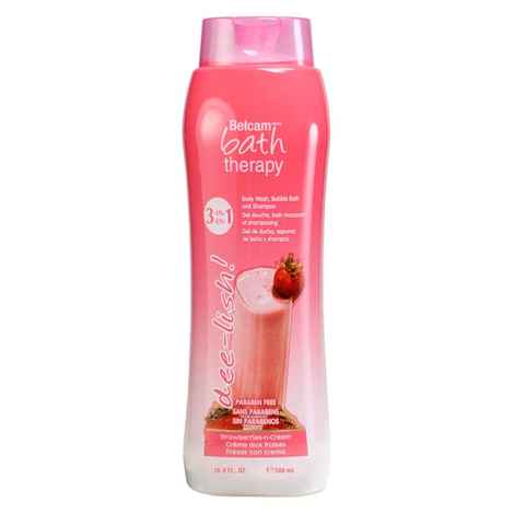 Buy Bath Therapy Strawberry And Cream Body Wash And Shampoo (500 ml) - Purplle