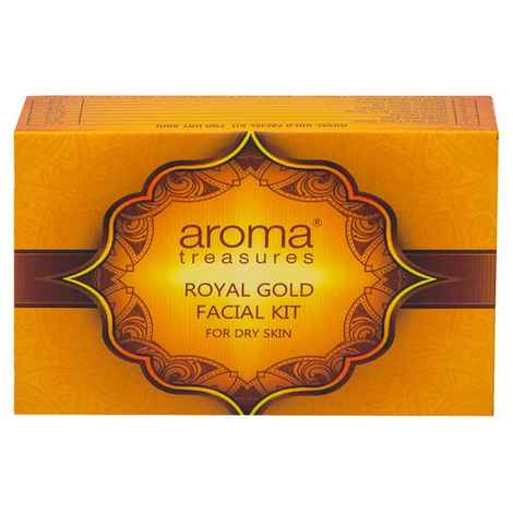 Buy Aroma Treasures Royal Gold Facial Kit For Dry Skin Single Time (40 g) - Purplle