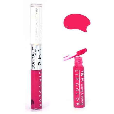 Buy Bonjour Paris 2 in 1 Lip Gloss - Fuchsia (9ml) - Purplle