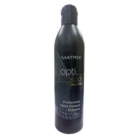 Buy Matrix Opti Black Professional Shine Shampoo (400ml) - Purplle