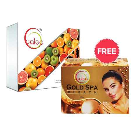 Buy Caleo Fruit Facial Kit (250 g) + Free Caleo Gold Bleach (250 g) - Purplle