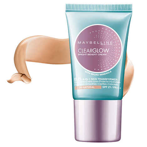 Buy Maybelline Clear Glow BB Cream SPF 21 PA +++ Natural 03 (18 ml) - Purplle
