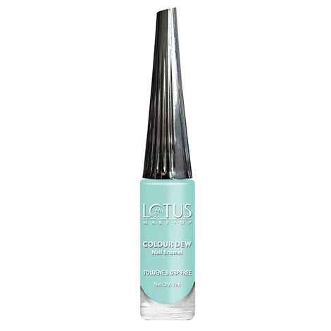 Buy Lotus Herbals Colour Dew Nail Enamel Mint Magic (7 ml) - Purplle