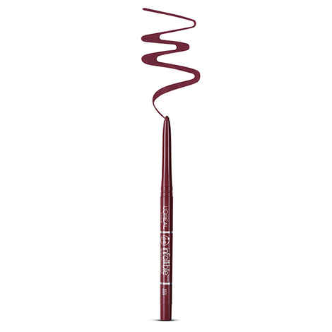 Buy L'Oreal Paris Infallible Never Fail Lip Liner Red Wine (0.25 g) - Purplle