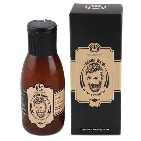 Buy The Man Company Beard Wash- Argan & Geranium (100 ml) - Purplle