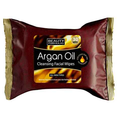 Buy Beauty Formulas Argan Oil Cleansing Facial Wipes (30 wipes) - Purplle