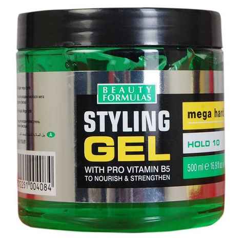 Buy Beauty Formulas Styling Gel With Provitamin B5 Mega Hard (500 ml) - Purplle