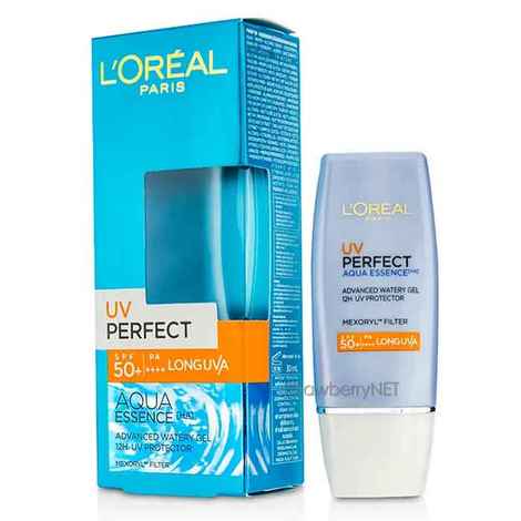 Buy L'Oreal Paris UV Perfect SPF50 Aqua Essence Advance Watery Gel (30ml) - Purplle