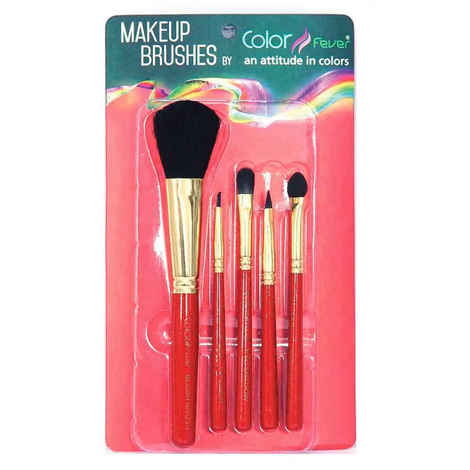 Buy Color Fever Professional Makeup Brush - Traditional Red - Purplle