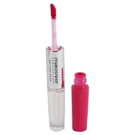 Buy Makeover Long Lasting Lip Gloss Pink Wink 10 (9 ml) - Purplle