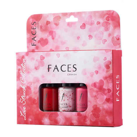 Buy Faces Canada Nail Lacquer Kit Love Struck Collection (18 ml) - Purplle