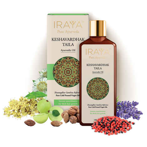 Buy Iraya's Pure Virgin Cold Pressed Keshavardhak Ayurvedic Hair Oil (100 ml) - Purplle
