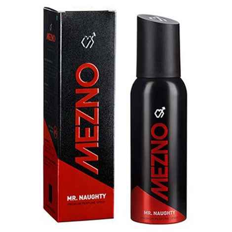Buy Mezno Mr. Naughty Deodorant Body Spray For Men - No Gas-24 Hr Fresh Power Deo (120 ml) - Purplle