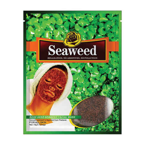 Buy Mond'Sub Rose Seed Seaweed Face Mask Sheet Pack Of 12 - Purplle