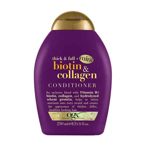 Buy OGX (Organix) Thick & Full Biotin & Collagen Conditoner (250 ml) - Purplle
