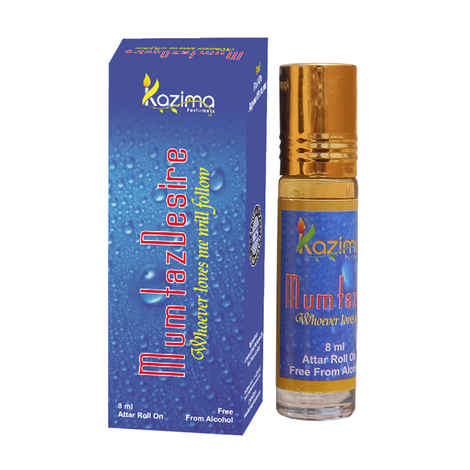 Buy Kazima Mumtaz Desire Apparel Concentrated Attar Perfume (8 ml) - Purplle