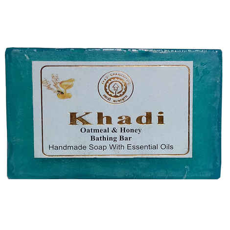 Buy Khadi Oatmaeal Honey Bathing Soap 125 g - Purplle