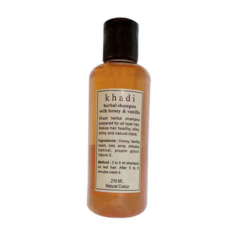 Buy Khadi Honey Vanilla Shampoo 210 ml - Purplle