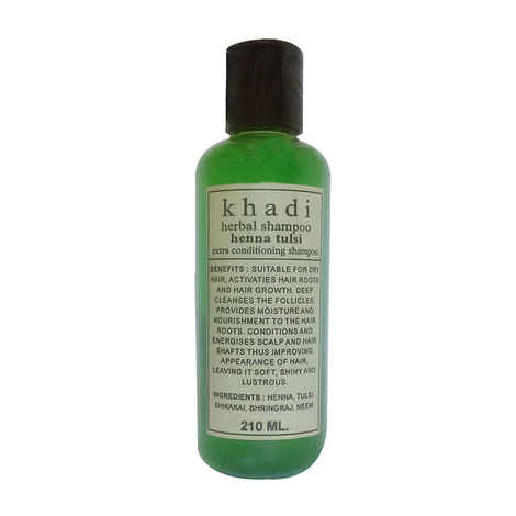 Buy Khadi Henna Tulsi Extra Conditioner Shampoo 210 ml - Purplle