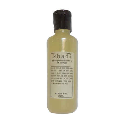 Buy Khadi Herbal Gel With Vitamin-E Oil Aloevera 210 ml - Purplle