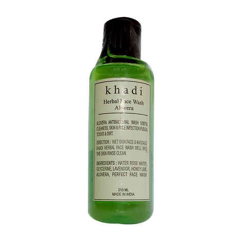 Buy Khadi Alovera Herbal Face Wash 210 ml - Purplle