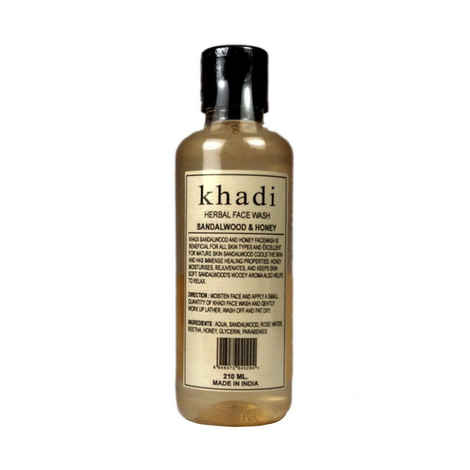 Buy Khadi Sandalwood Honey Herbal Face Wash 210 ml - Purplle