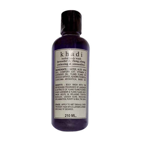 Buy Khadi Lavender Ylang Ylang Relaxing Sensuality Herbal Body Wash 210 ml - Purplle