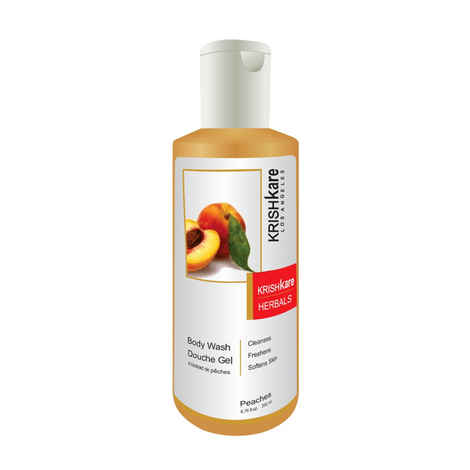 Buy Krishkare Peaches Body Wash Douche Gel (200 ml) - Purplle