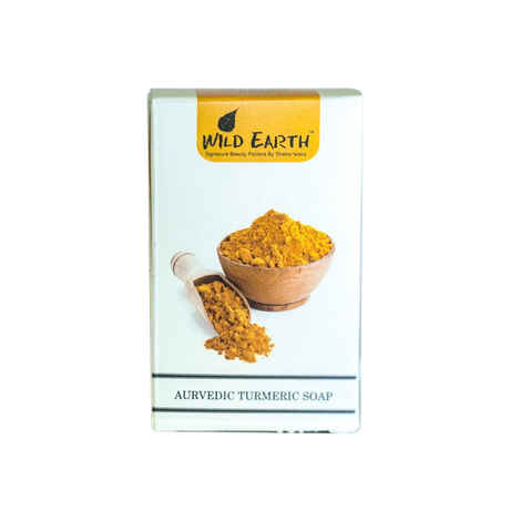 Buy Wild Earth Ayurvedic Turmeric Soap (100 g) - Purplle