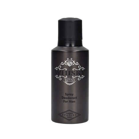 Buy Evaflor Whisky Black Deodorant For Men (150 ml) - Purplle