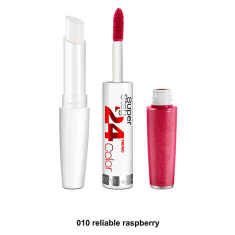 Buy Maybelline New York Superstay 2 Step Lipstick 010 Reliable Rasberry (2.3ml + 1.8 g) - Purplle