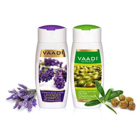 Buy Vaadi Herbals Lavender Shampoo with Olive Conditioner (110 ml x 2) - Purplle