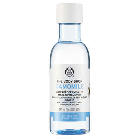 Buy The Body Shop Camomile Waterproof Eye & Lip Make Up Remover (160 ml) - Purplle