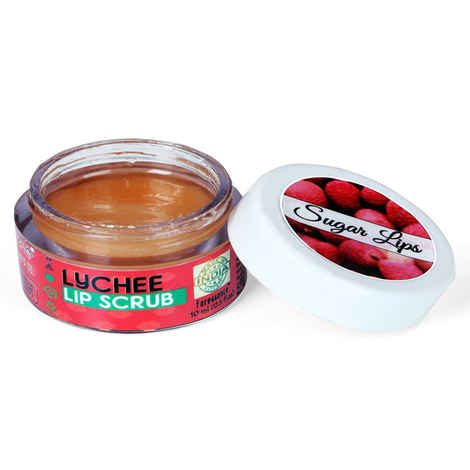 Buy The Natures Co. Lychee Sugar Lip Scrub (10 ml) - Purplle