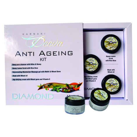 Buy Karnani Deeva Anti Ageing Facial Kit (Herbal) Diamond (75 g) - Purplle