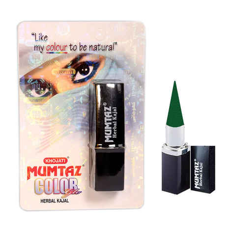 Buy K-Veda Mumtaz Colorglo Herbal Kajal - Emerald Green (2 g) - Purplle