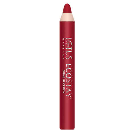 Buy Lotus Herbals Ecostay Creme Lip Crayon Crimson Craze (2.8 g) - Purplle