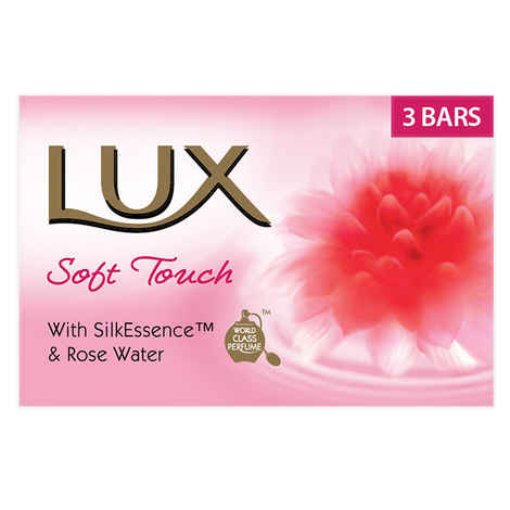 Buy Lux Soft Touch Silk Essence & Rose Water Soap Bar (3 x 100 g) - Purplle