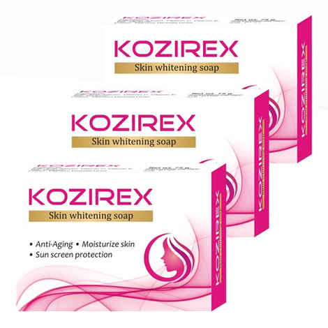 Buy Biotrex Skin Kozirex Whitening Soap (Pack Of 3) - Purplle
