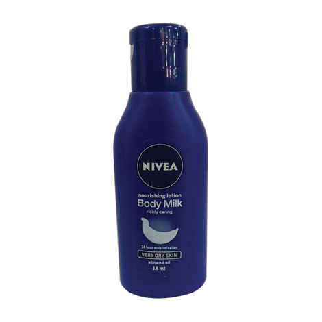 Buy Nivea Nourishing Body Milk With Almond Oil (18 ml) - Purplle