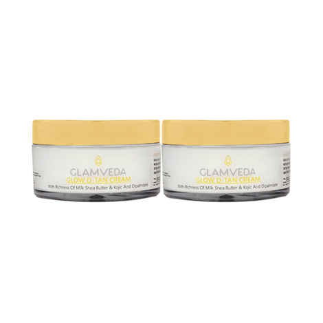 Buy Glamveda Glow D Tan Cream - Pack Of 2 (50 g x 2) - Purplle