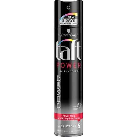 Buy Schwarzkopf Taft All Weather Power Hair Lacquer Mega Strong Hold (250 ml) - Purplle