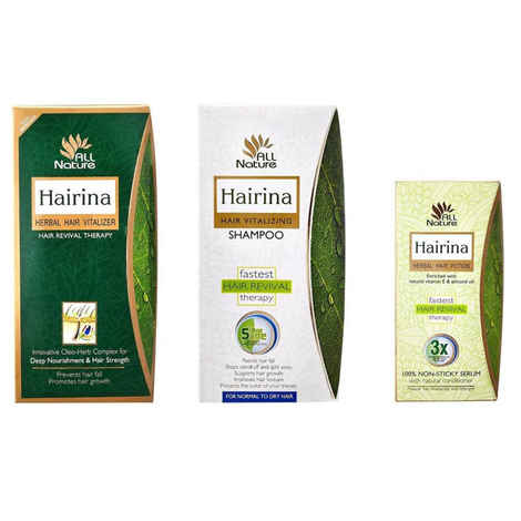 Buy Hairina Hair Revival Therapy Combo (290 ml) Pack of 3 - Purplle