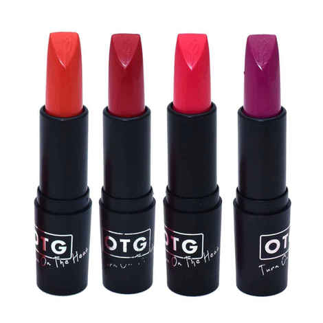 Buy OTG Rich Creme Matt Lipstick Red Palette (Pack of 4) (16.8 g) - Purplle